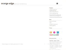 Tablet Screenshot of orangeedge.de